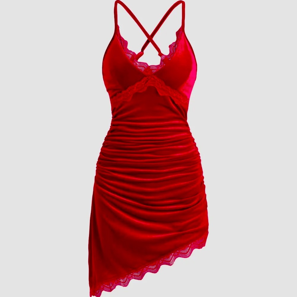 Red Velvet Dress
